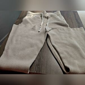 American Eagle Knit tan flare sweatpants size M
